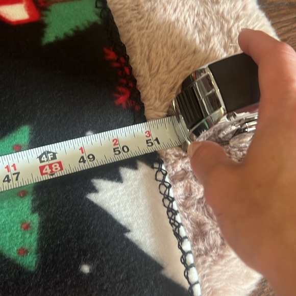 Christmas tree red white green snowflakes trucks black soft fleece blanket throw - Picture 7 of 8